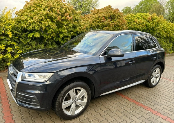 Audi Q5 cena 132800 przebieg: 98787, rok produkcji 2019 z Miłosław małe 436